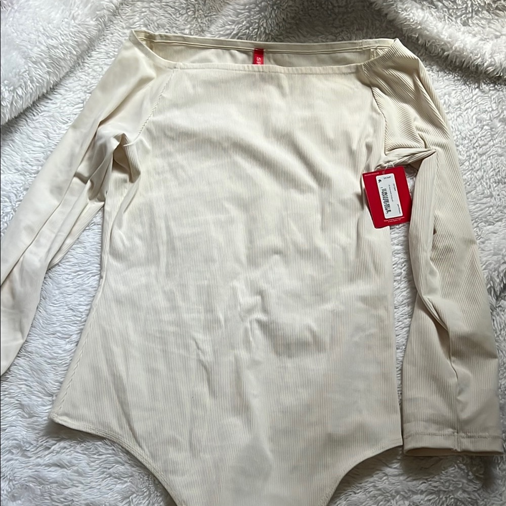 Spanx rib boatneck bodysuit